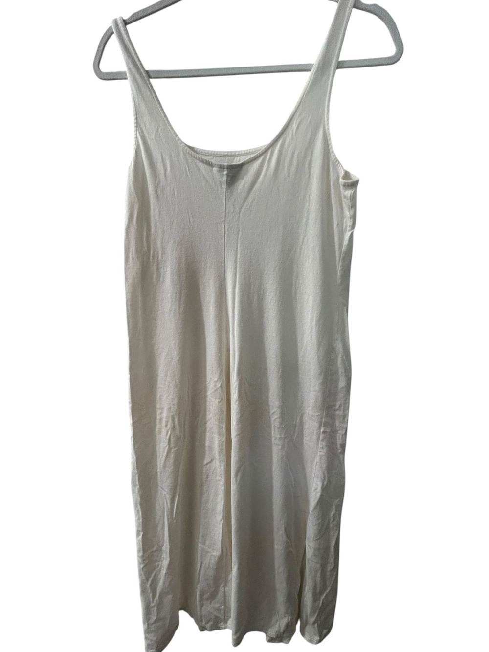 Natori Lightweight Cotton Slip Dress with Pink Embroidery - Picture 5 of 5